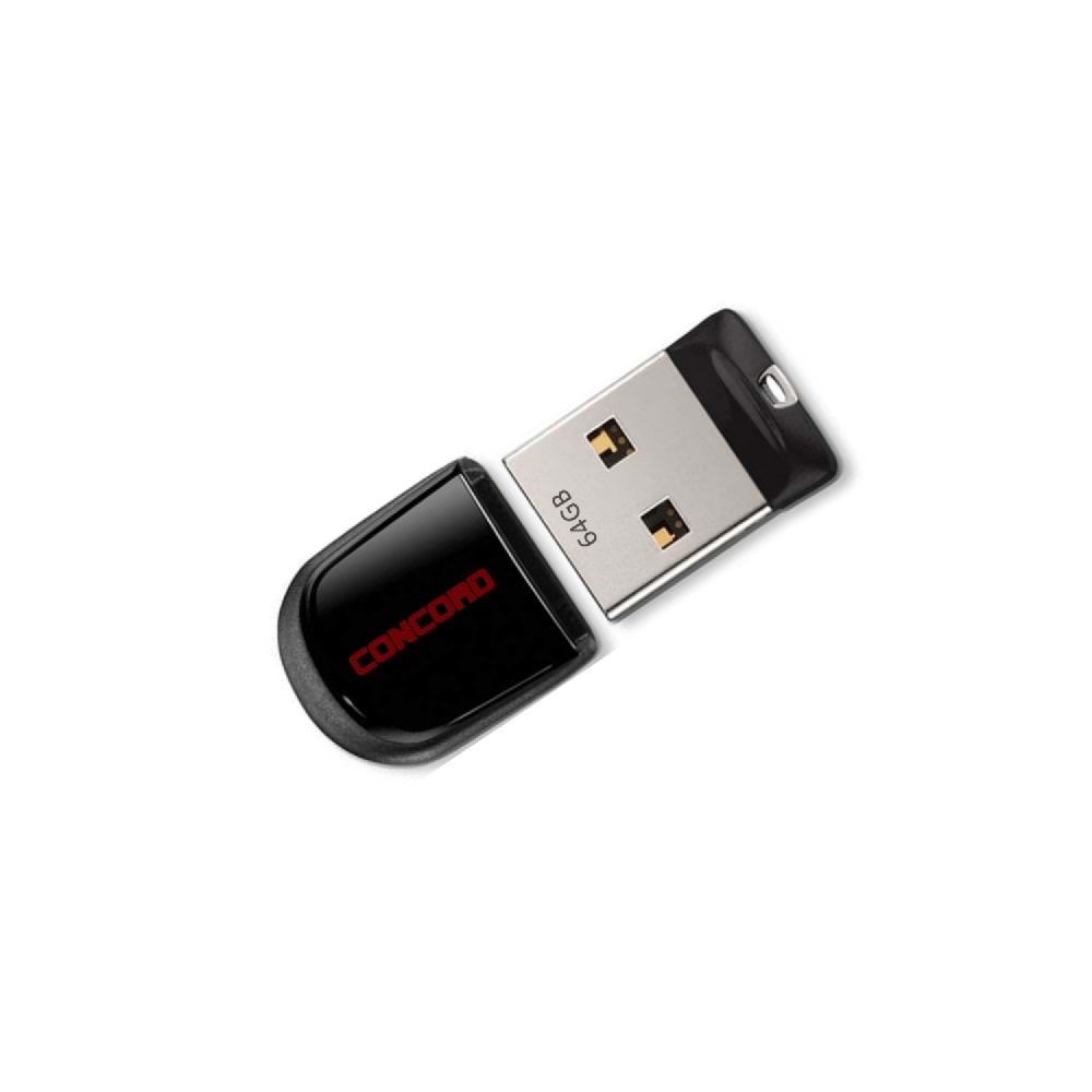 CONCORD CUML64 USB 2.0 Kapaklı 64GB Mini Lite Flash Disk