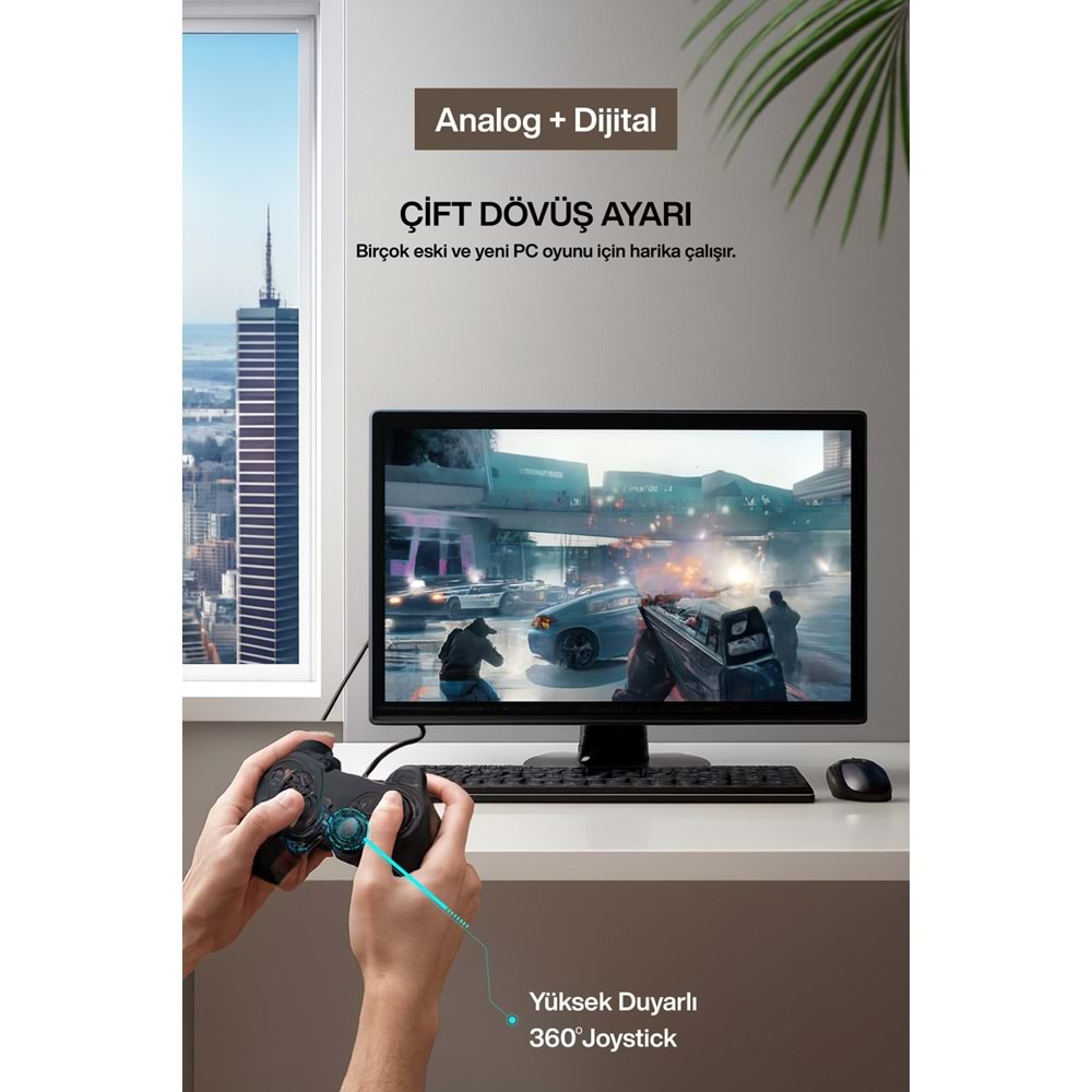 CONCORD C-850 USB 2.0 Kablolu Pc Oyun Kolu