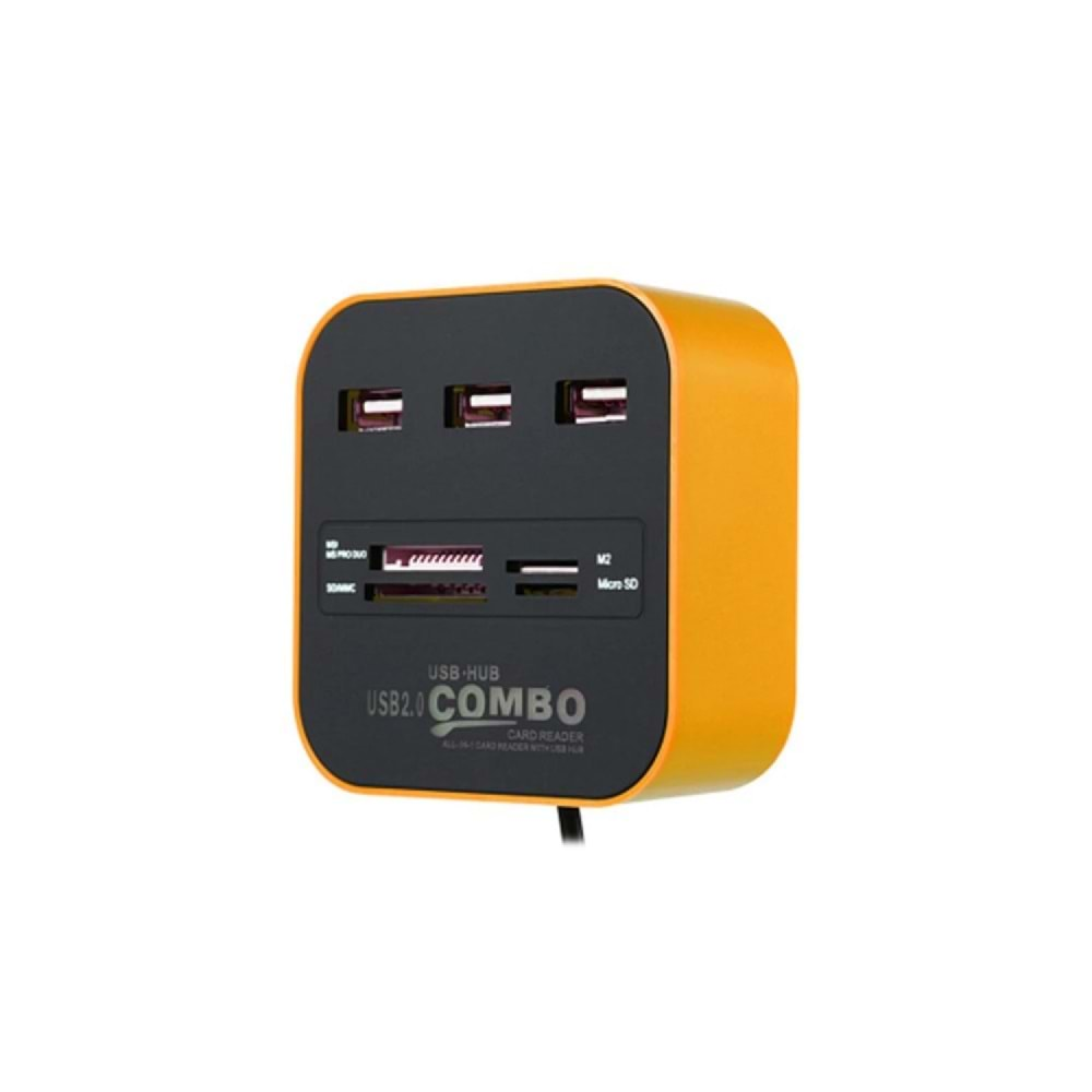 Concord C-847 Usb Hub 2.0+Card Reader Mavi