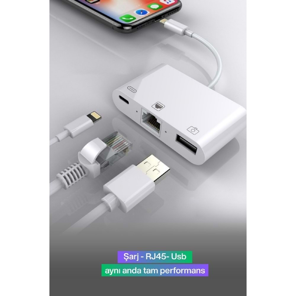 CONCORD BYL-107 Usb 2.0 Lightning OTG Dönüştürücü