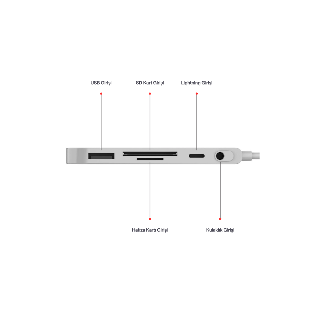 CONCORD BYL-9109L Lightning OTG Dönüştürücü