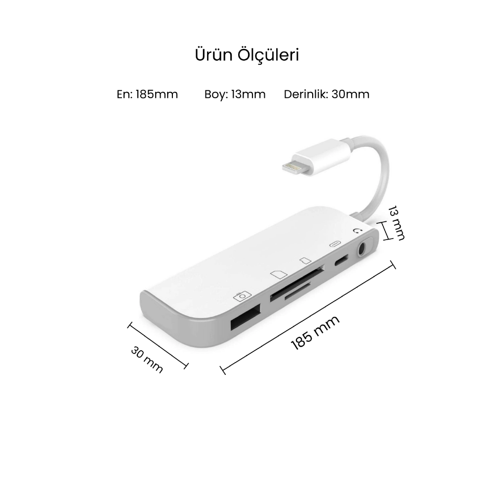 CONCORD BYL-9109L Lightning OTG Dönüştürücü