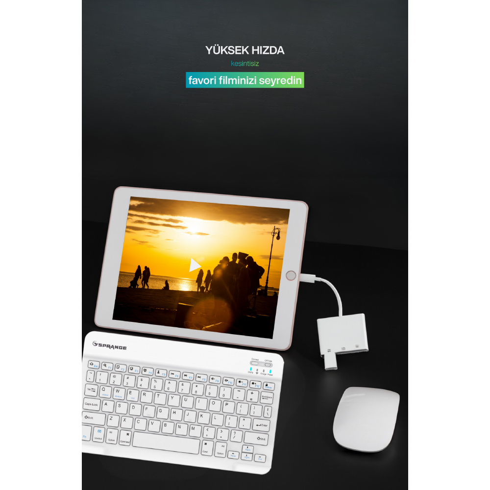 CONCORD JH-0511 Çift USB Bağlantı Lightning OTG Dönüştürücü