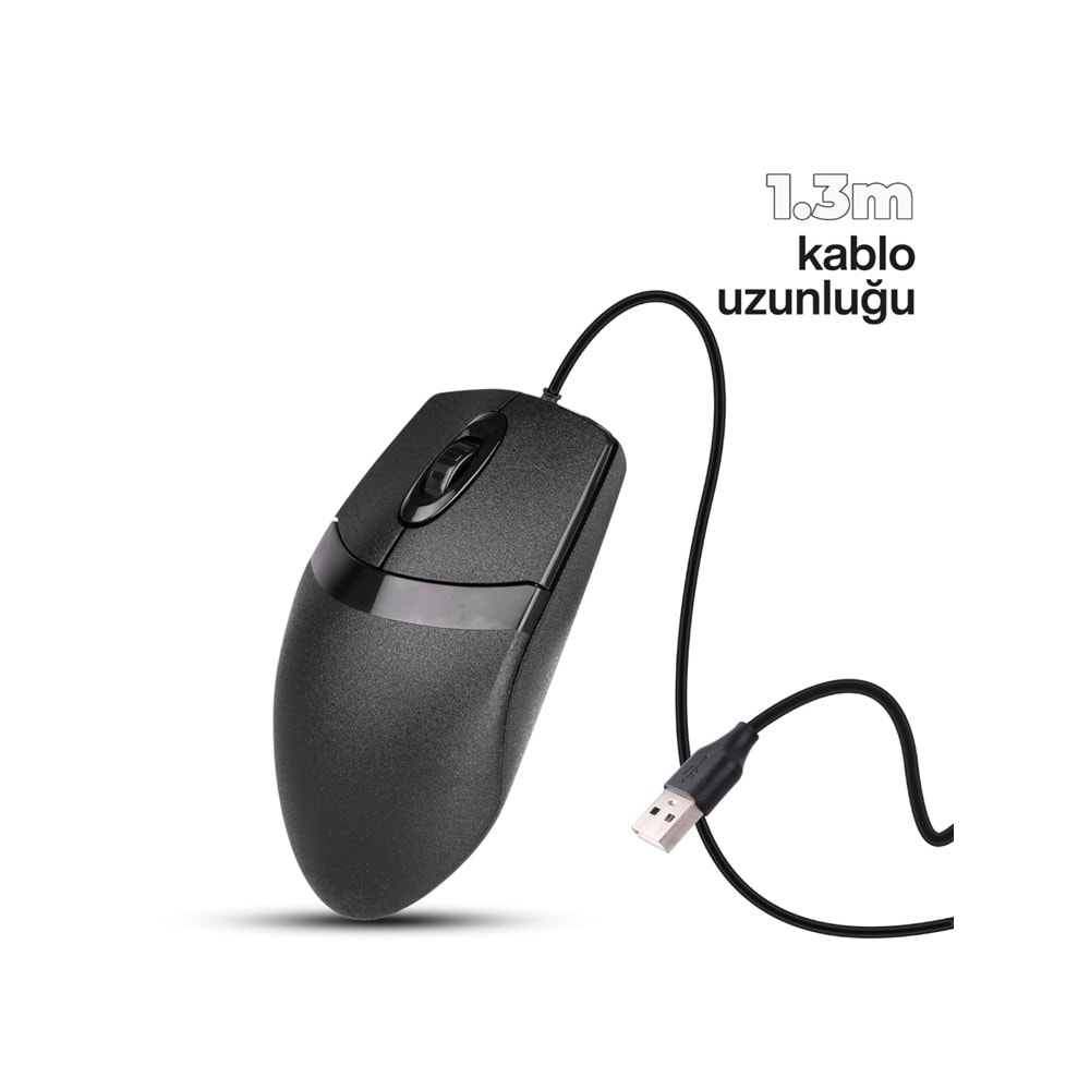 CONCORD C-30 USB Kablolu 3D Optik LED Mouse