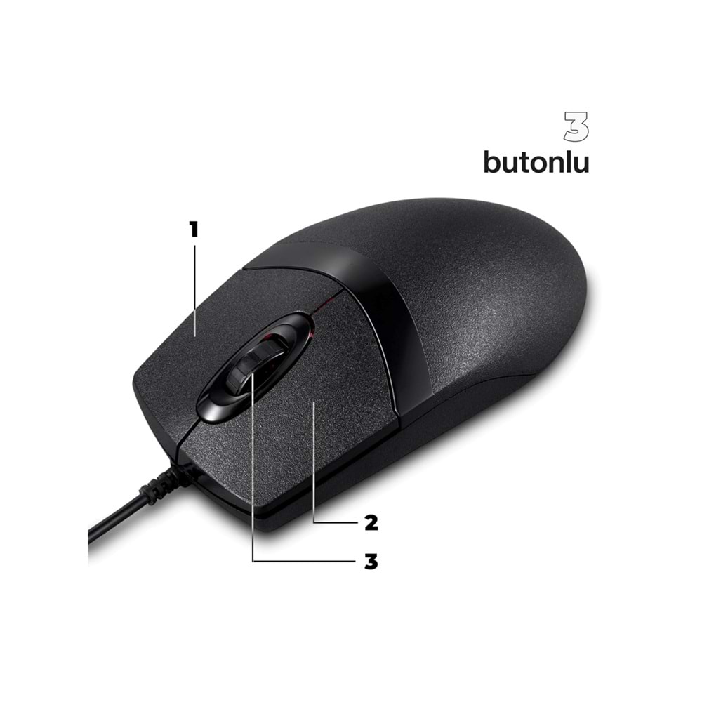CONCORD C-30 USB Kablolu 3D Optik LED Mouse