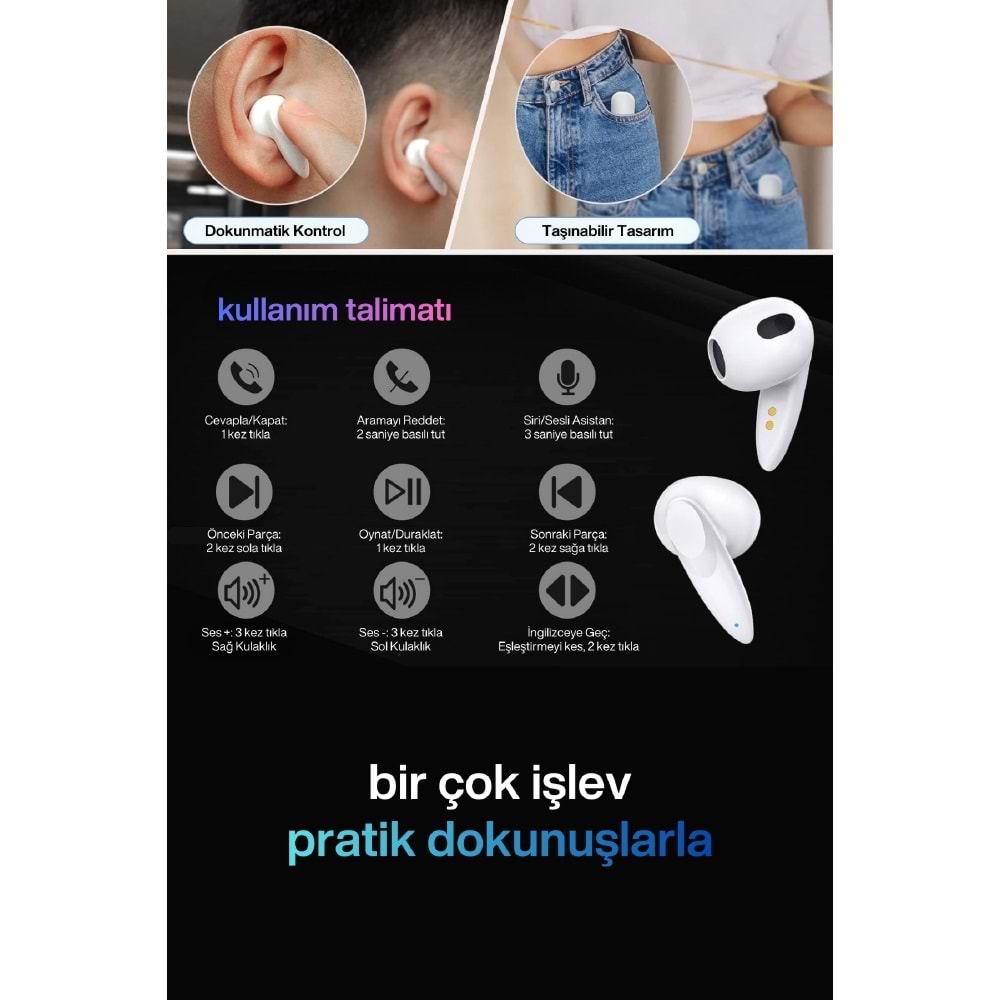 SPRANGE T4 Bluetooth TWS Kulaklık