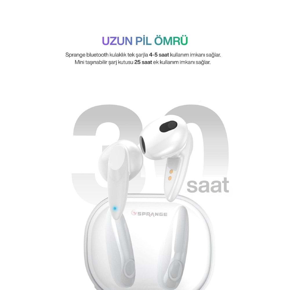 SPRANGE T4 Bluetooth TWS Kulaklık