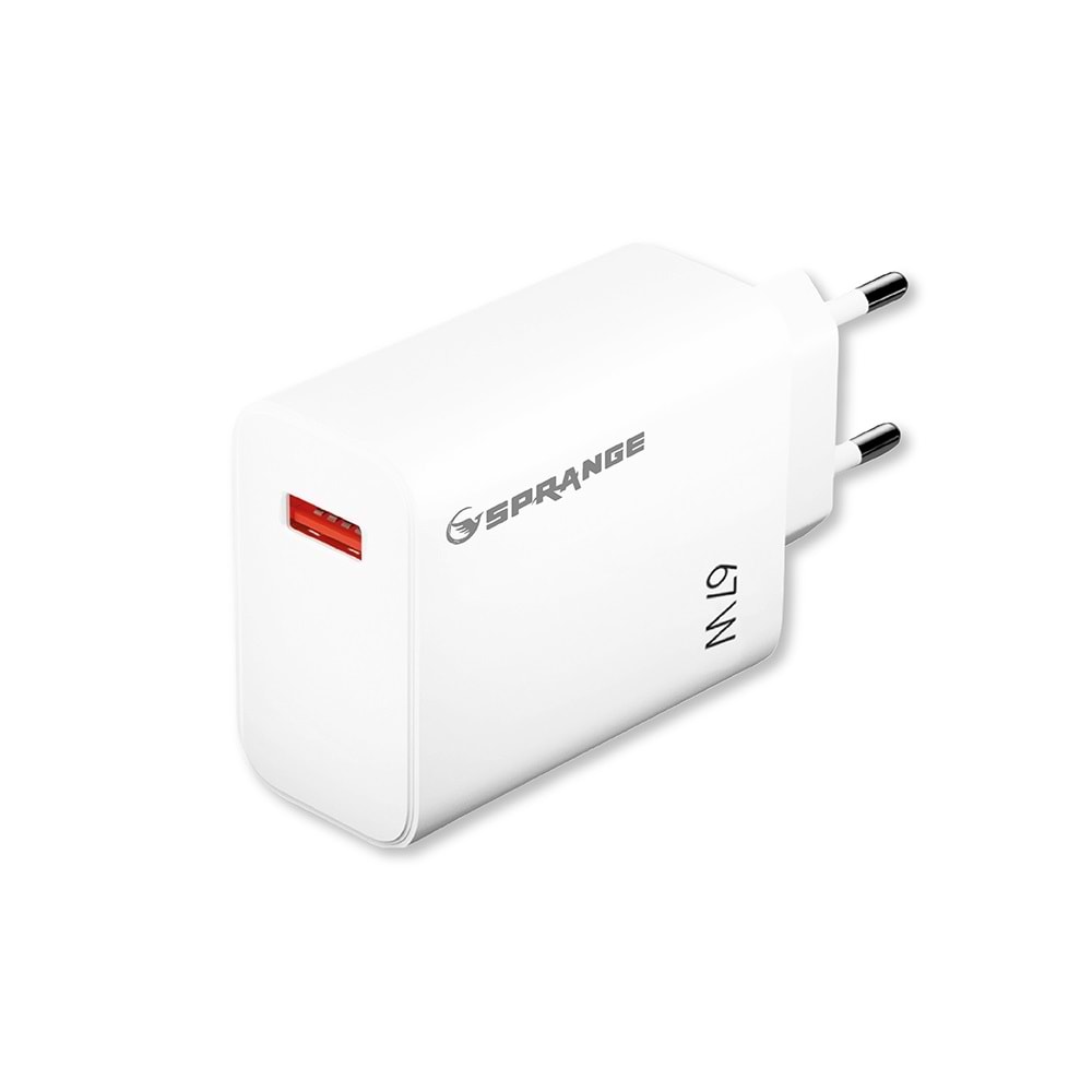 SPRANGE PT-X67 67W Turbo USB Şarj USB-C Data & Şarj Kablo