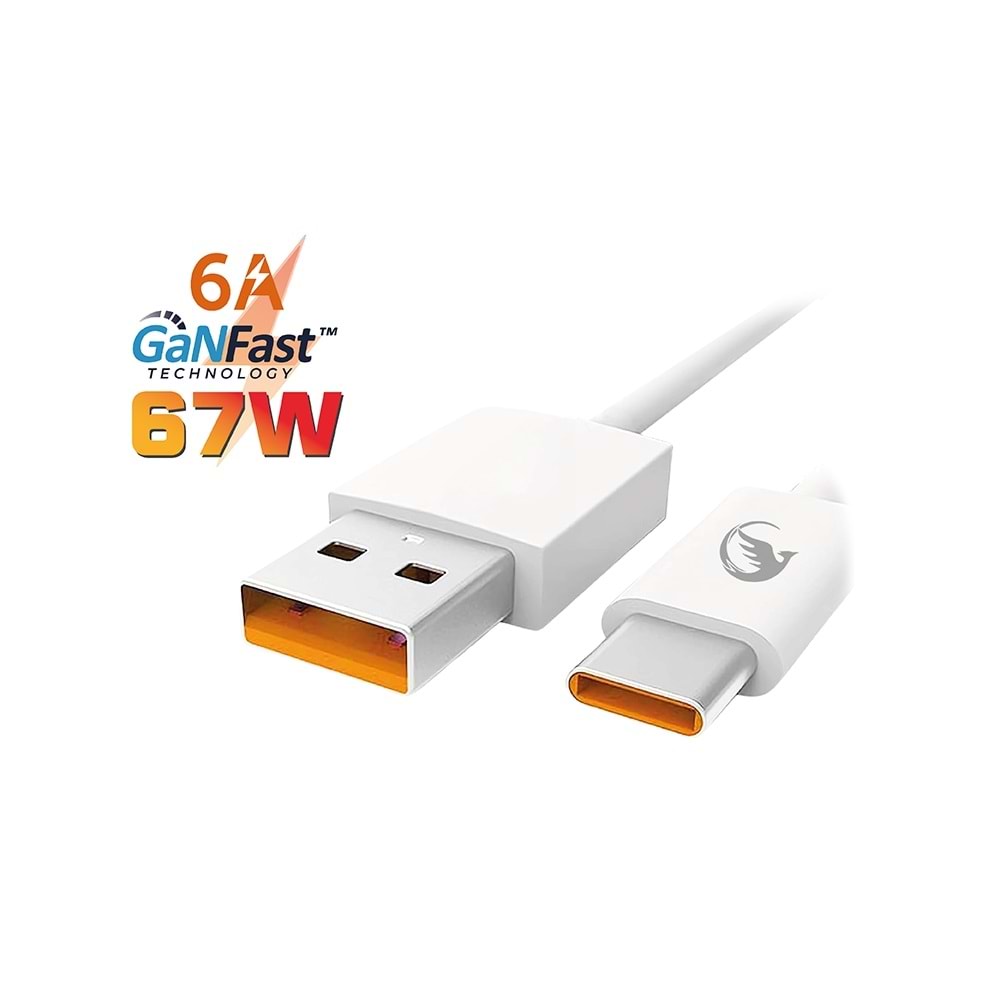 SPRANGE PT-X67 67W Turbo USB Şarj USB-C Data & Şarj Kablo