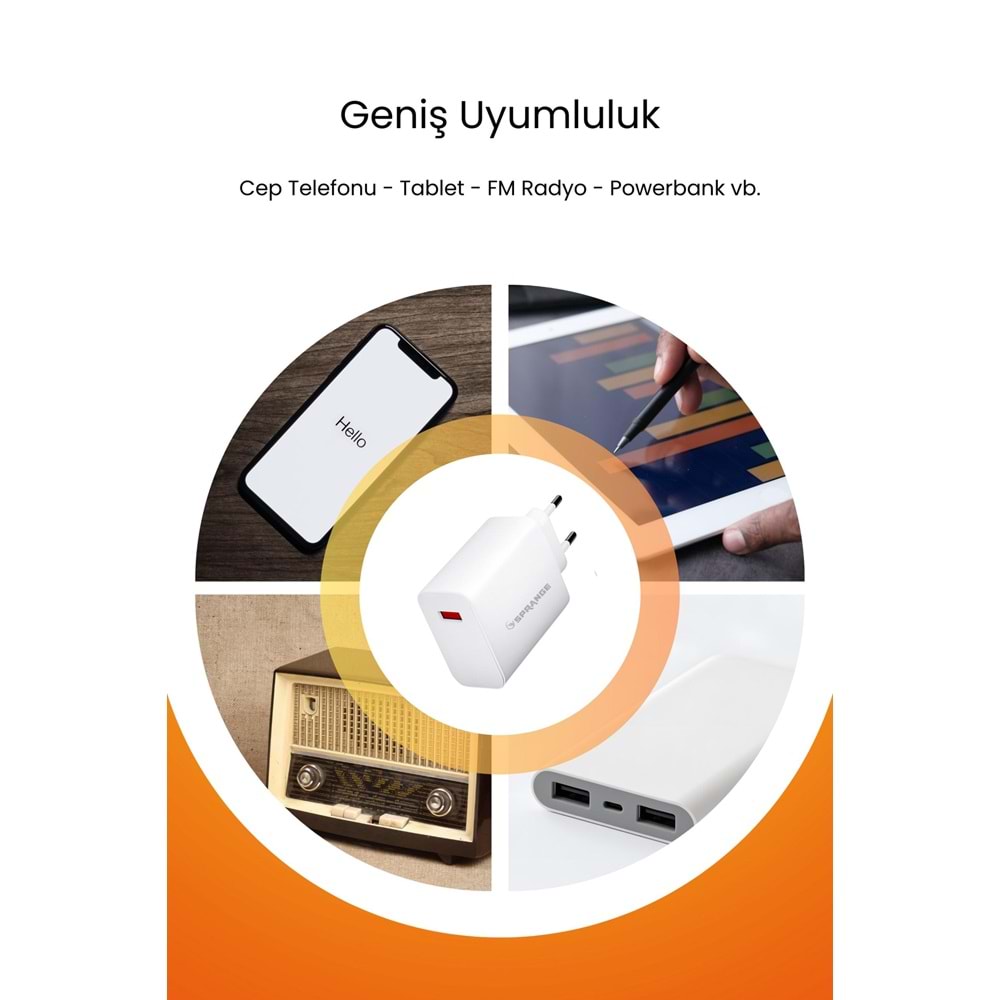 SPRANGE PTX-120 120W Turbo Şarj- USB-C Data & Şarj Kablo