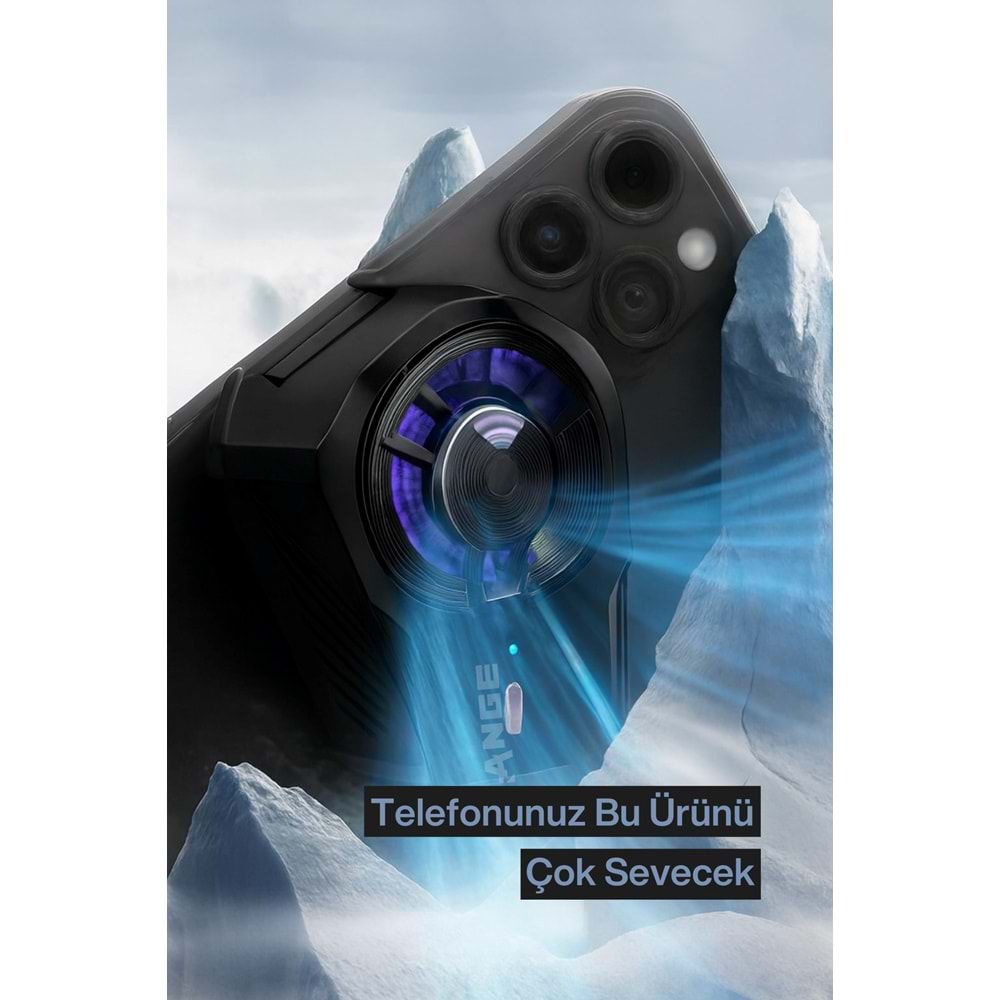 SPRANGE SR-MC4 RGB Aydınlatma Manyetik 2 Kademeli 8*6*3cm Telefon Soğutucu