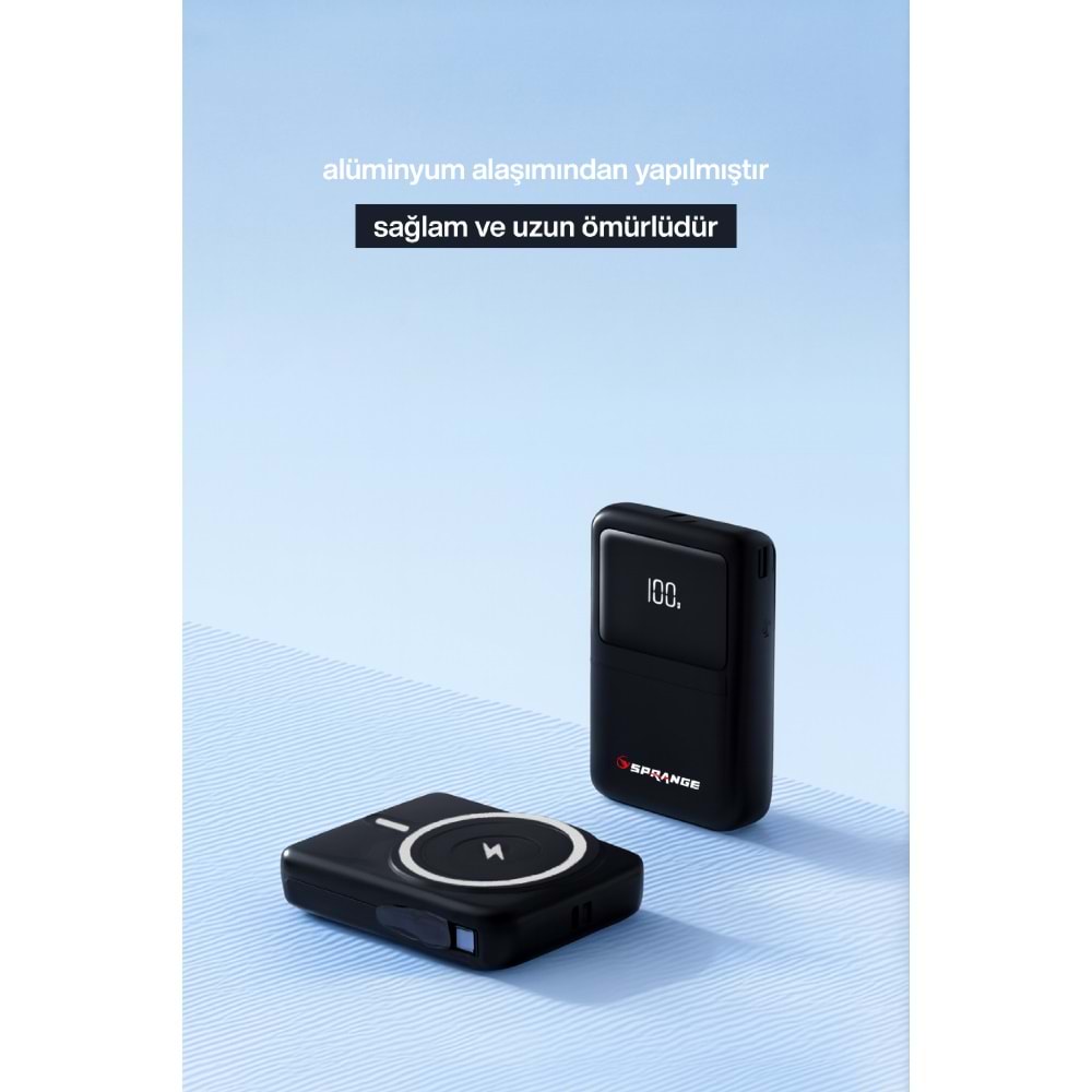 SPRANGE SR-P27M 10000 mAh Powerbank Siyah