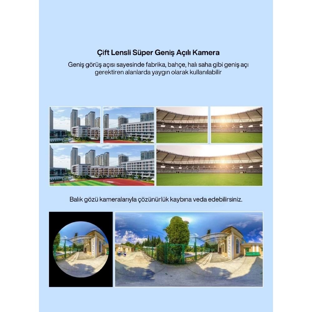 MPIA ZEN 4K / 8 MP Panoramik Çift Lens 4G Sim Kart / Solar Kamera