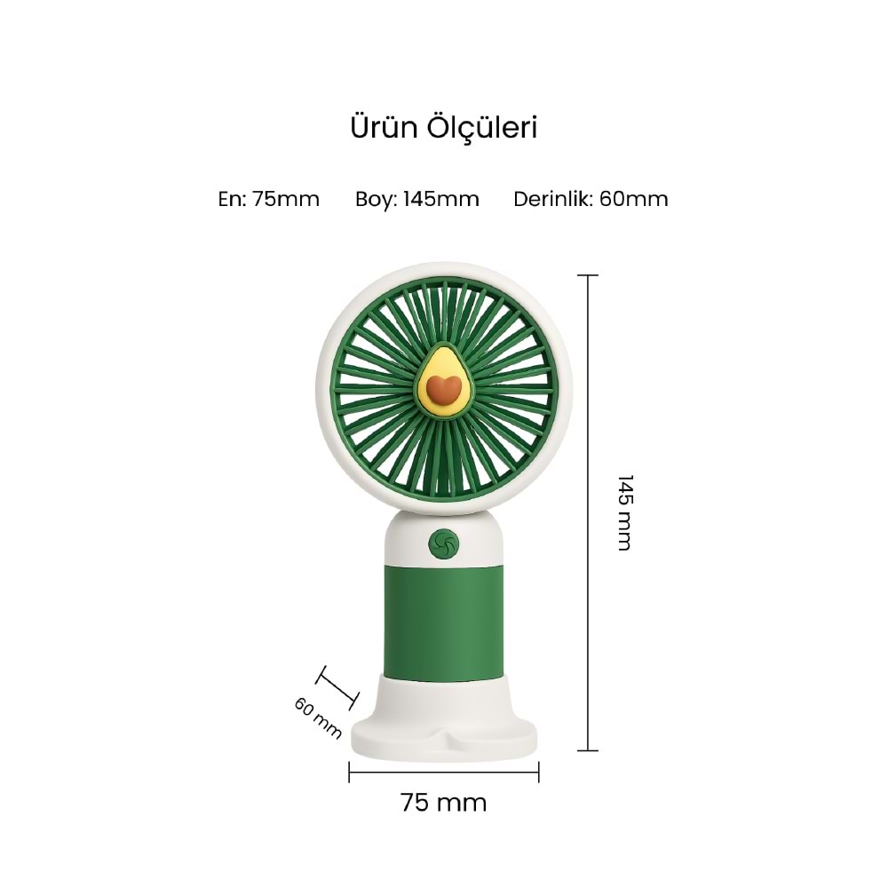 CONCORD MS-50 Mini Fan Yeşil