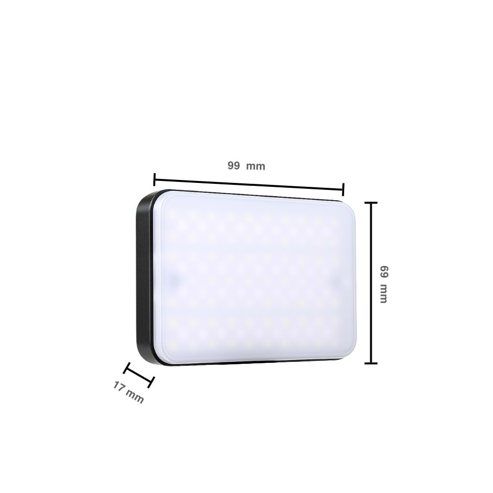 CONCORD GZ666RGB Clip-Fill Taşınabilir Mini RGB Led Selfie Işığı