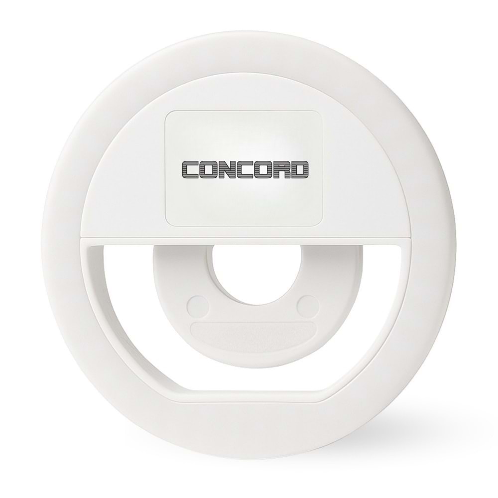 CONCORD GZ999 Clip-Fill Taşınabilir Mini Led Telefon Selfie Işığı Beyaz
