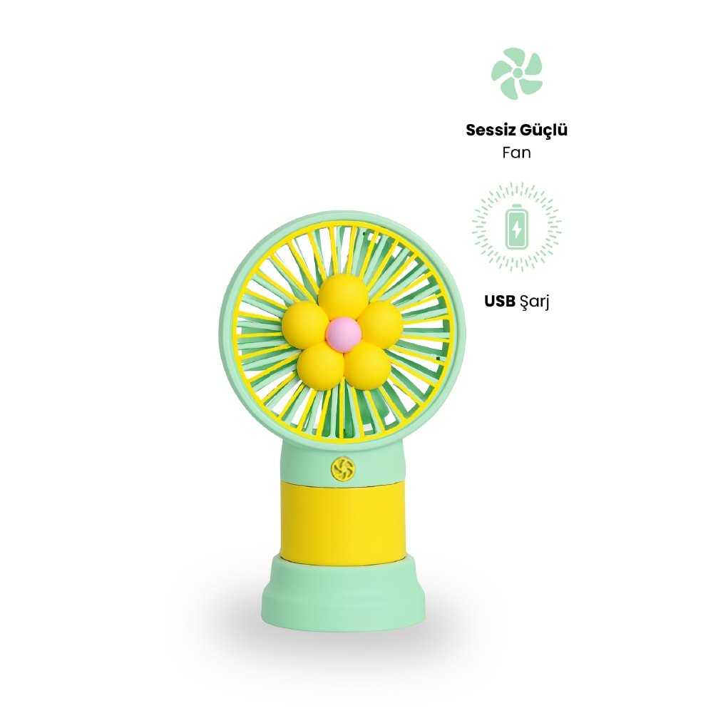 CONCORD MS-50 Mini Fan Flower Yeşil