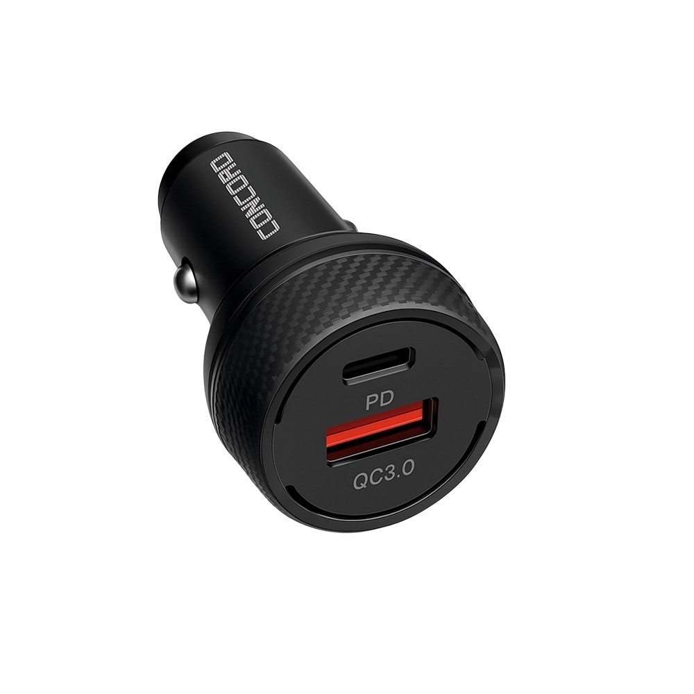 CONCORD C-777 55w USB-C & USB A Araç Şarjı Siyah
