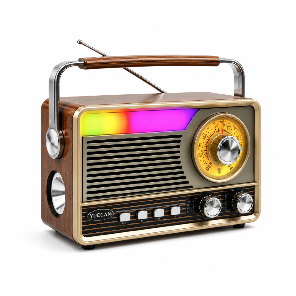 YG-7031 Nostaljik Tasarım USB & TF & Aux FM Radyo