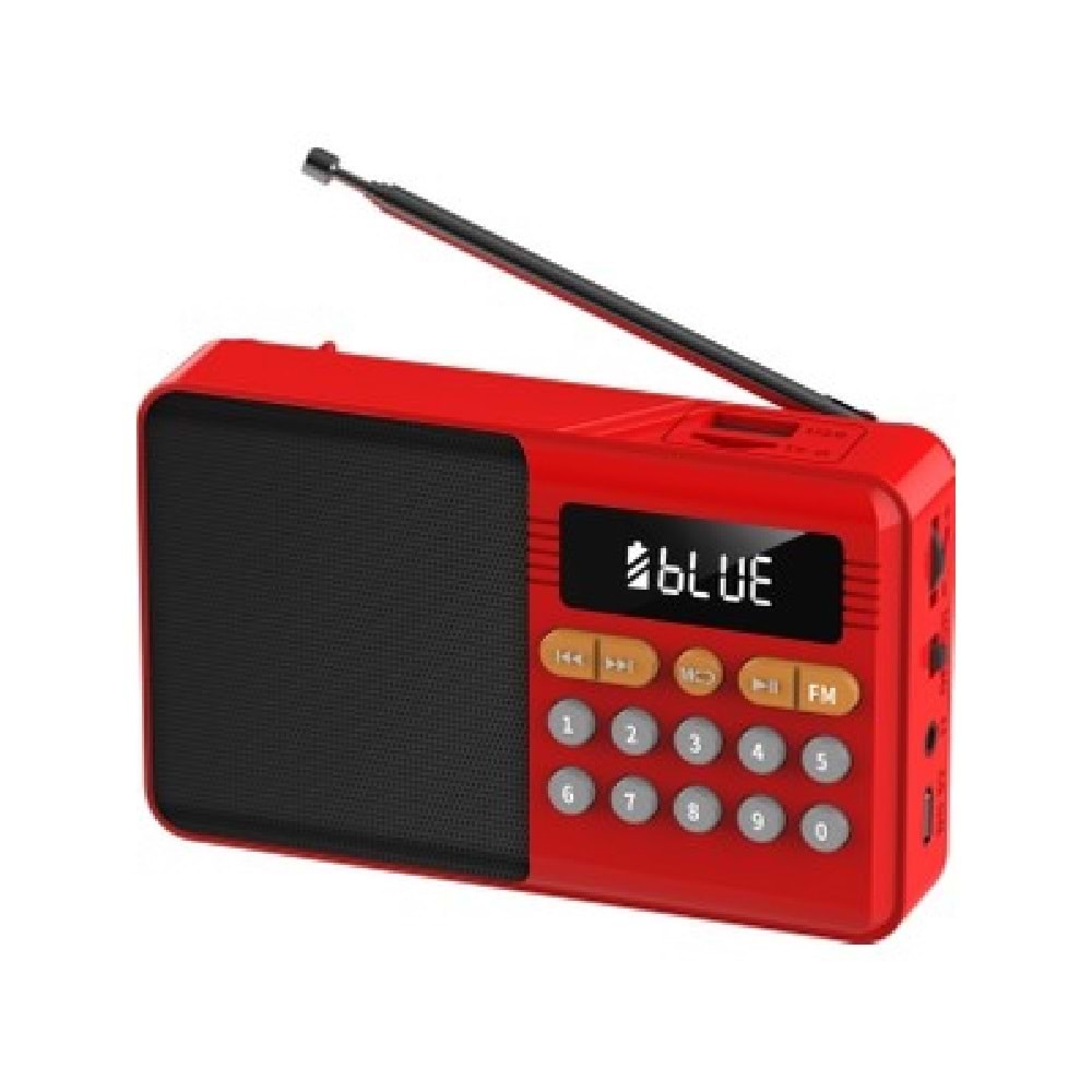 YSF-006BT Mini Taşınabilir FM Radyo Kırmızı