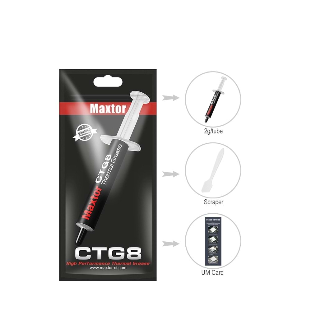 MAXTOR CTG8D Termal Macun 2Gr.