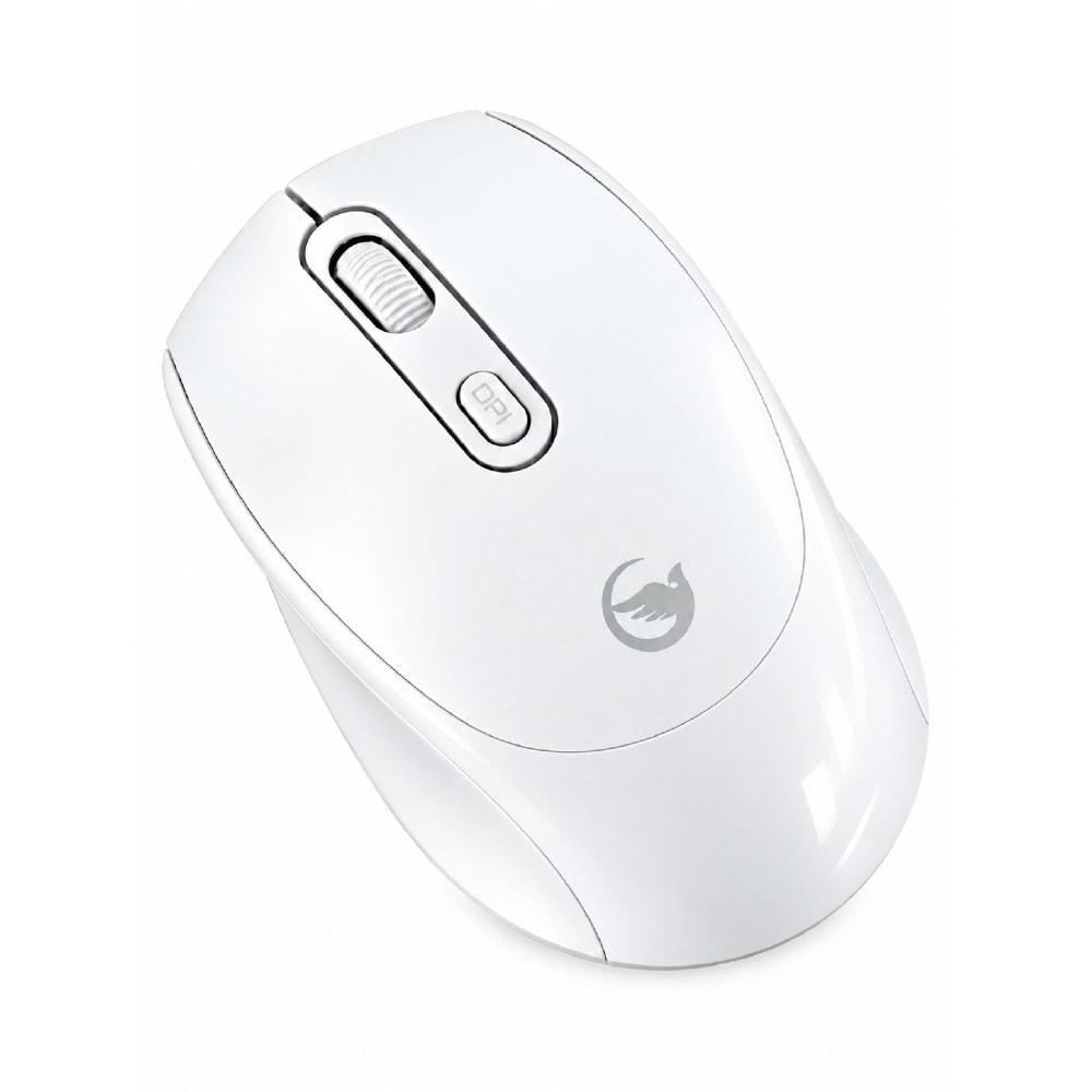 SPRANGE SR-M4 Kablosuz & Bluetooth 5.4 Şarjlı Mouse Beyaz