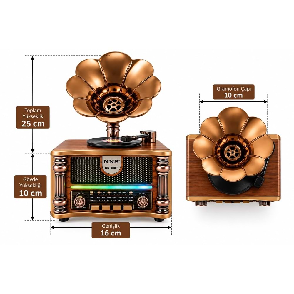 NS-08BT BT/FM/USB SPEAKER