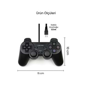 CONCORD C-850 USB 2.0 Kablolu Pc Oyun Kolu