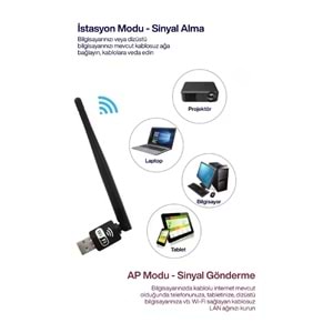 CONCORD W-3 600 Mbps Wi-Fi Adaptör