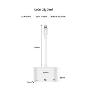 CONCORD BYL-107 Usb 2.0 Lightning OTG Dönüştürücü