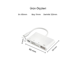 CONCORD BYL-108L USB 2.0 Lightning OTG Dönüştürücü