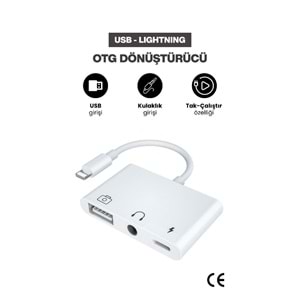 CONCORD JH-0513 USB 2.0 Lightning OTG Dönüştürücü