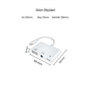 CONCORD JH-0513 USB 2.0 Lightning OTG Dönüştürücü