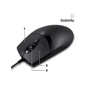 CONCORD C-30 USB Kablolu 3D Optik LED Mouse