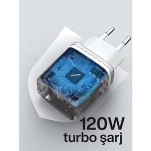 SPRANGE PTX-120 120W Turbo Şarj- USB-C Data & Şarj Kablo