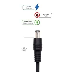 SPRANGE SR-L8 19V 4.74A 5.5 * 3.0mm 90W SAMSUNG İçin Laptop Adaptör