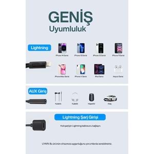 SHOAMI SH-016 2in1 Lightning Aux Çevirici