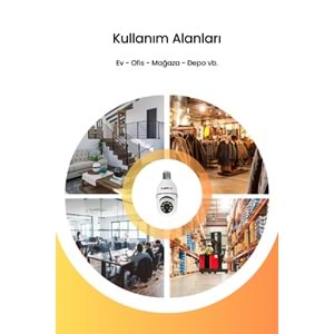 MPIA REN 4 MP Wi-Fi IP TF Kart Girişli Kamera 360° Panorama