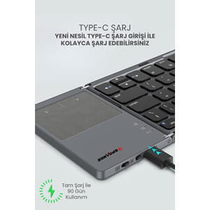 SPRANGE BK-5 Multimedya Q Klavye Katlanır Tasarım