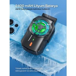 SPRANGE SR-MC4 RGB Aydınlatma Manyetik 2 Kademeli 8*6*3cm Telefon Soğutucu
