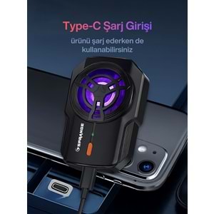 SPRANGE SR-MC4 RGB Aydınlatma Manyetik 2 Kademeli 8*6*3cm Telefon Soğutucu