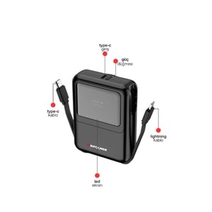 SPRANGE SR-P27M 10000 mAh Powerbank Siyah