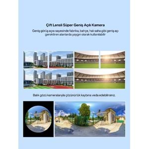 MPIA ZEN 4K / 8 MP Panoramik Çift Lens 4G Sim Kart / Solar Kamera