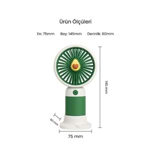 CONCORD MS-50 Mini Fan Yeşil