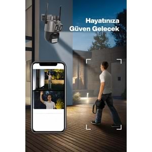 MPIA UME 3 MP + 3 MP Çift Lens Wi-Fi TF Kart Girişli Kamera