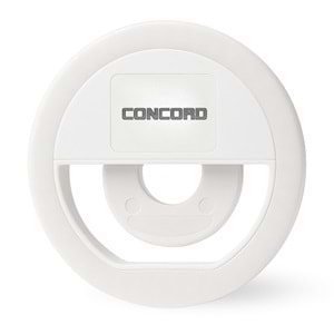CONCORD GZ999 Clip-Fill Taşınabilir Mini Led Telefon Selfie Işığı Beyaz