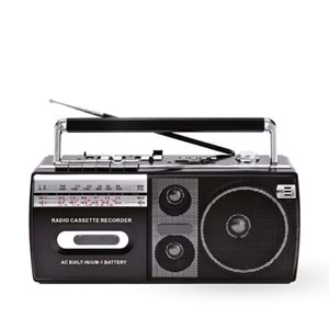 SPRANGE SR-28W Bt/Fm/Usb Kaset Çalar Siyah