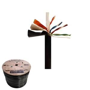 MPIA MGEF 305 Metre / 0.50mm CAT6 UTP Çift Katmanlı Dış Ortam İnternet Kablosu