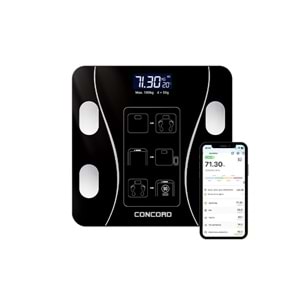 CONCORD C-W01 Akıllı Bluetooth Baskül Siyah