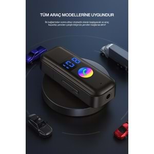 CONCORD BT-16 2IN1 Bluetooth Receiver | USB-Aux Kablo Ses Kontrol Ekran